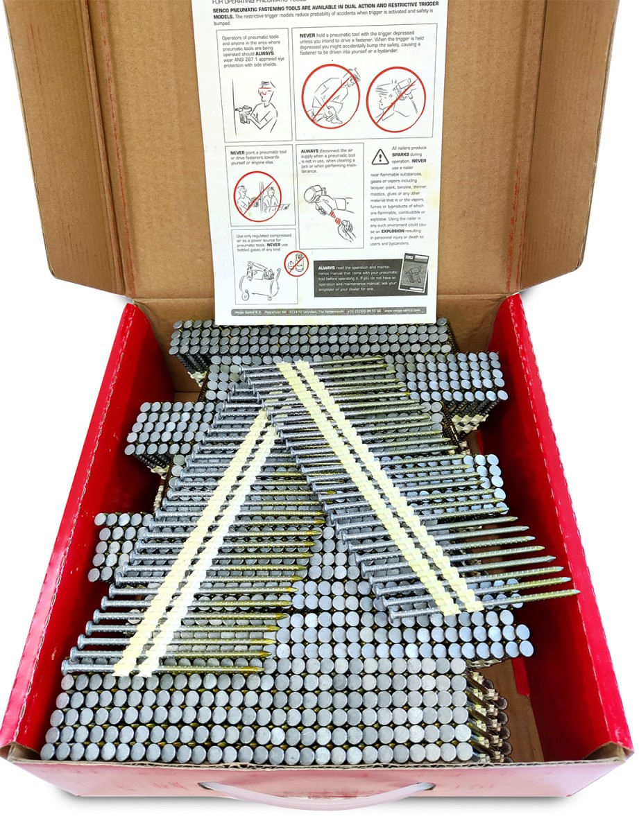 Упаковка реечных гвоздей Senco R21 Ring HDG 3.1х90 горячий цинк 2000шт/уп купить в Санкт-Петербурге