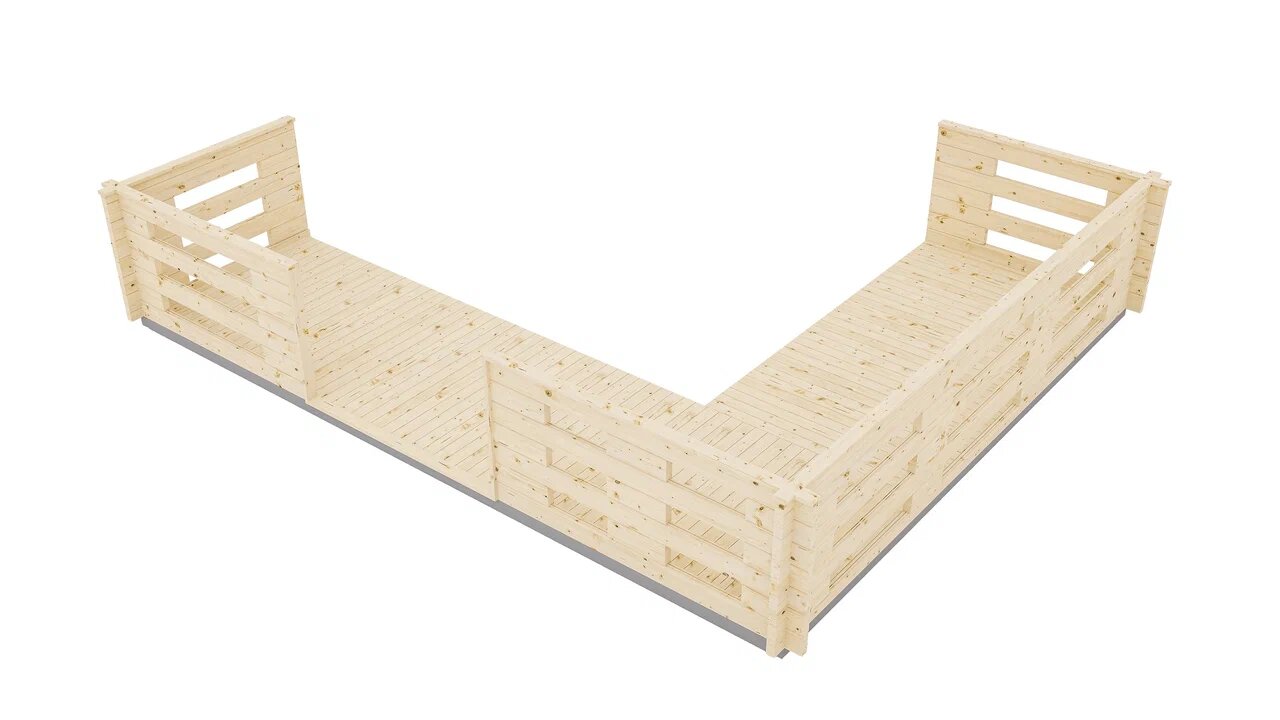 Терраса угловая 1.5 L=3 ТН купить в Санкт-Петербурге