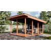 Беседка 18 односкатная Стандарт (брус 44 мм) ТН купить в Санкт-Петербурге