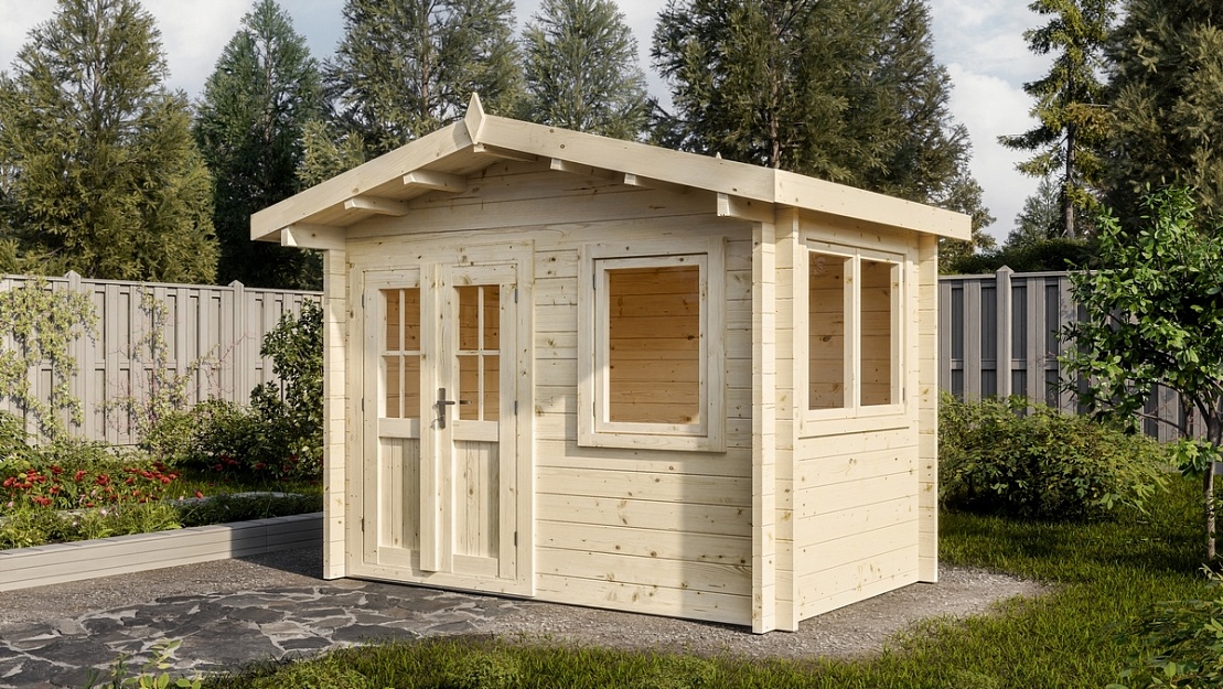 Дом садовый 4 Стандарт (брус 44мм) ТН купить в Санкт-Петербурге