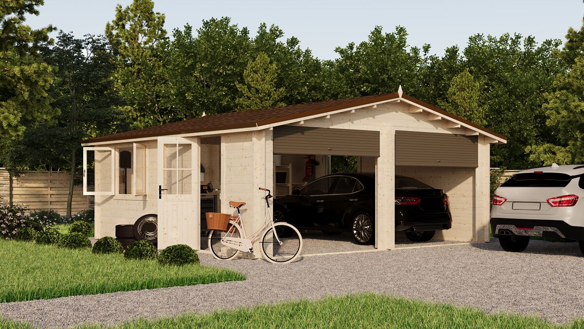 Гараж 32 Стандарт (брус 44 мм) ТН купить в Санкт-Петербурге