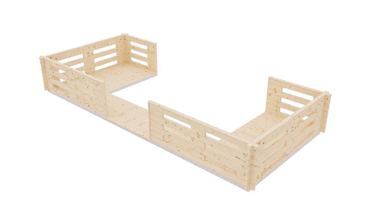 Терраса П-образная 1.5 L=4 ТН купить в Санкт-Петербурге