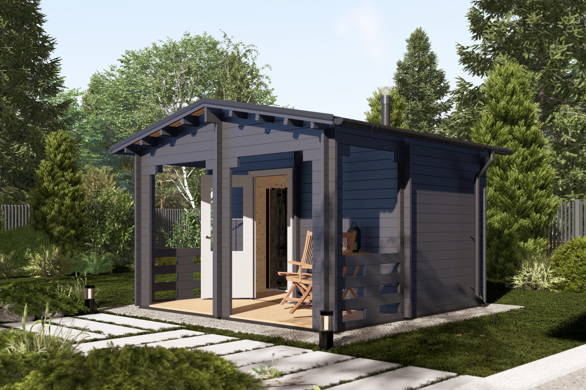 Баня 14 Стандарт (брус 44мм) ТН купить в Санкт-Петербурге