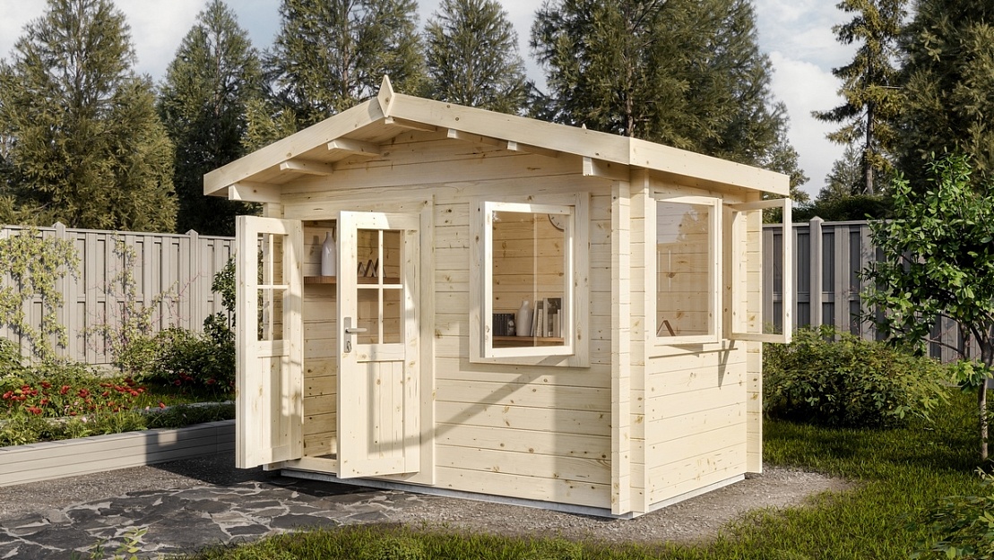 Дом садовый 4 Комфорт (брус 44мм) ТН купить в Санкт-Петербурге