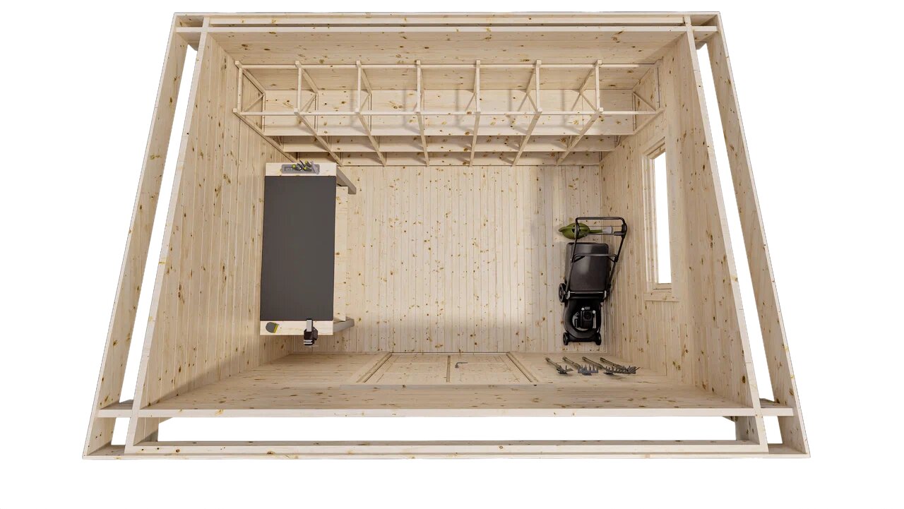 Хозблок 10 односкатный Стандарт (брус 44 мм) ТН купить в Санкт-Петербурге