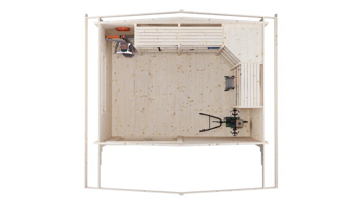 Хозблок 10 Стандарт (брус 44 мм) ТН купить в Санкт-Петербурге