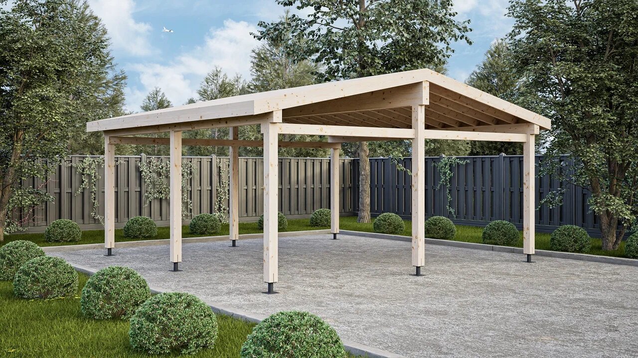 Навес 32 клееный брус ТН купить в Санкт-Петербурге