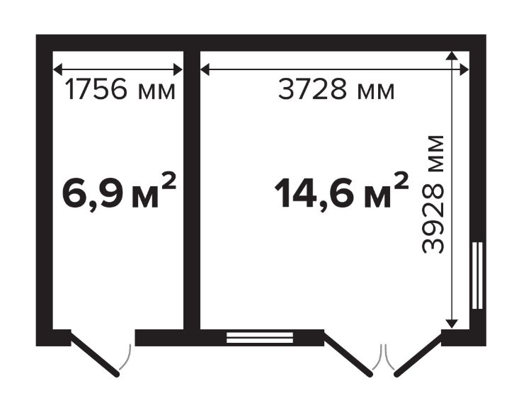 Дом садовый 21 с хозблоком Комфорт (брус 44мм) ТН купить в Санкт-Петербурге