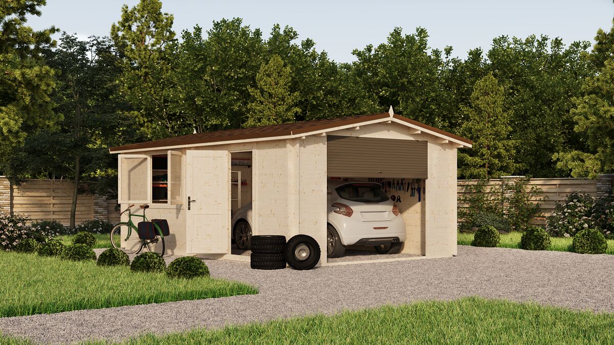 Гараж 21 Стандарт (брус 44 мм) купить в Санкт-Петербурге