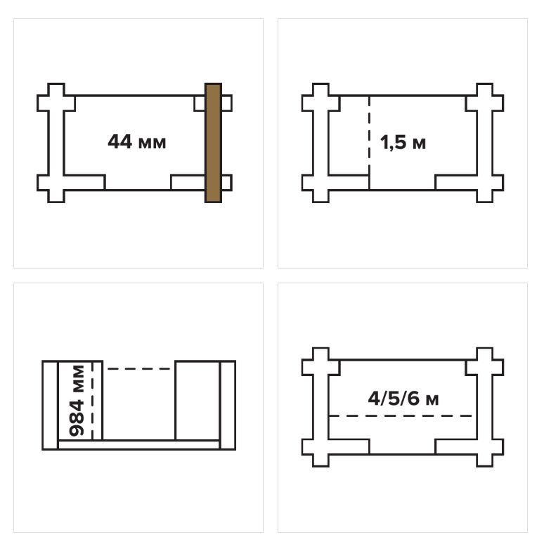 Терраса П-образная 1.5 L=6 ТН купить в Санкт-Петербурге