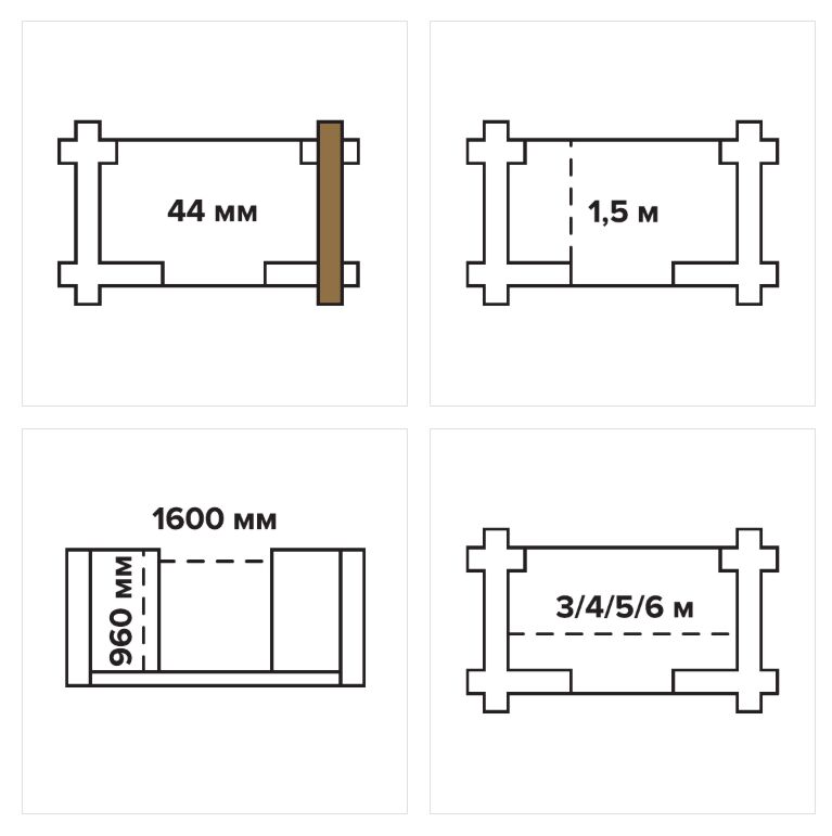 Терраса прямая 1.5 L=3м ТН купить в Санкт-Петербурге
