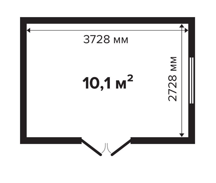 Хозблок 10 односкатный Комфорт (брус 44 мм) ТН купить в Санкт-Петербурге