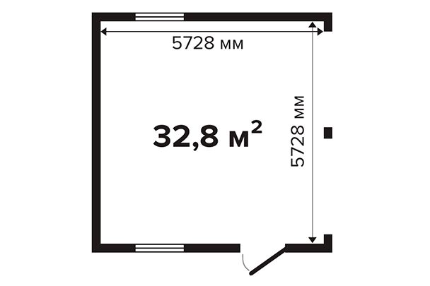 Гараж 32 Стандарт (брус 44 мм) ТН купить в Санкт-Петербурге