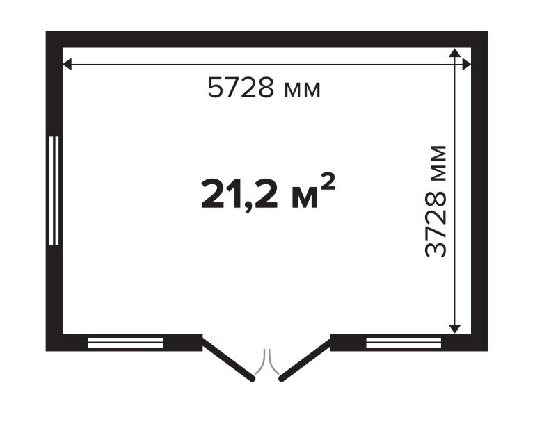 Дом садовый 21 Стандарт (брус 44мм) ТН купить в Санкт-Петербурге