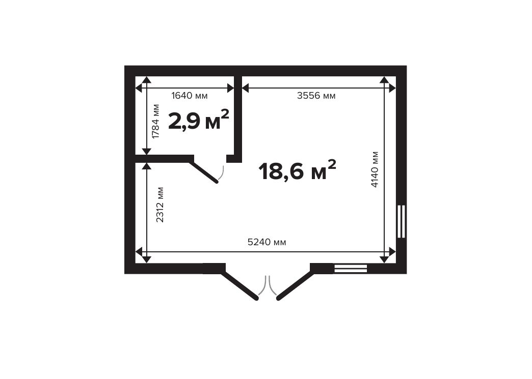 Дом дачный 21 двойной брус Стандарт (брус 44мм) ТН купить в Санкт-Петербурге