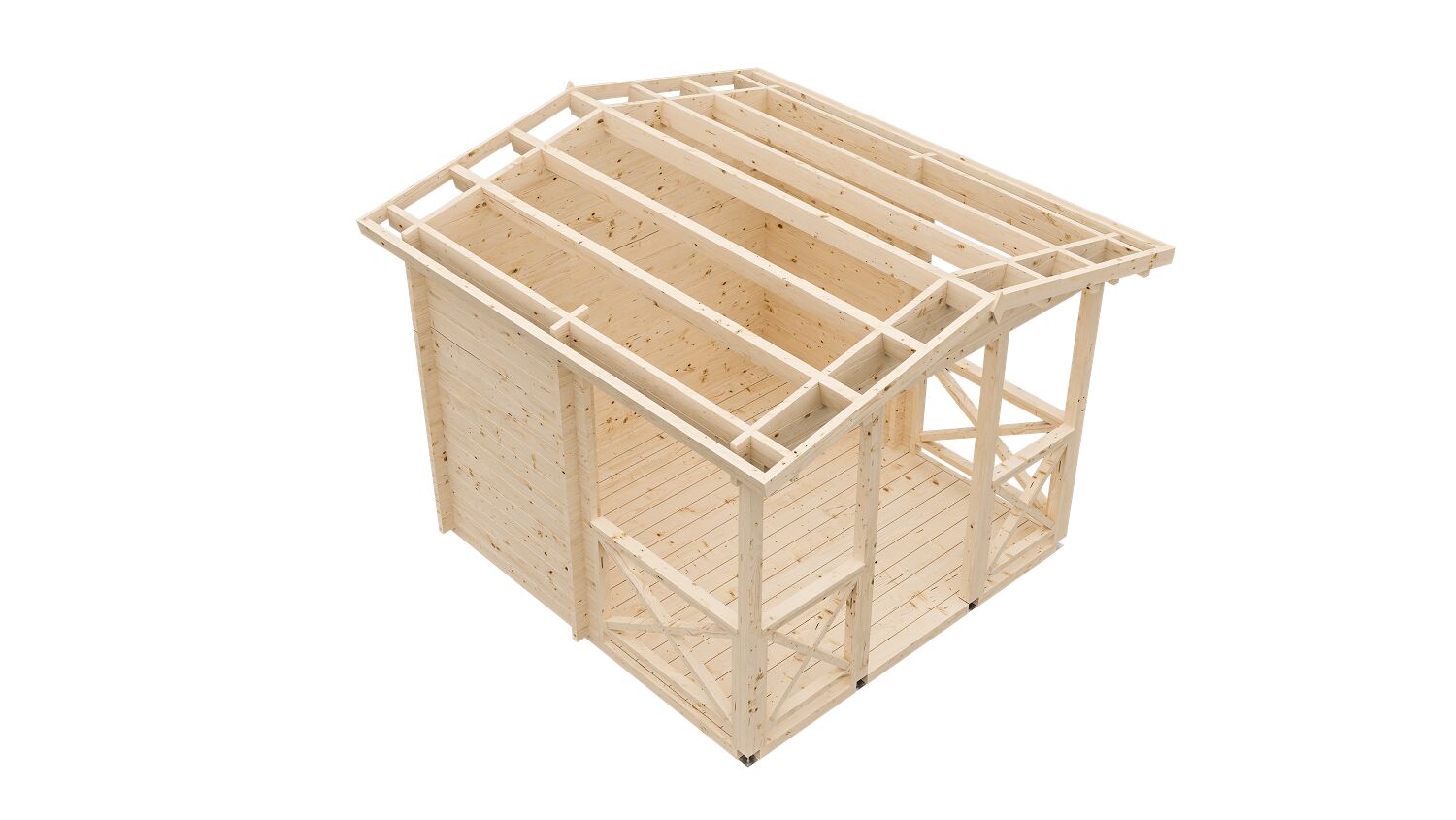 Беседка 7 (брус 44 мм) ТН купить в Санкт-Петербурге