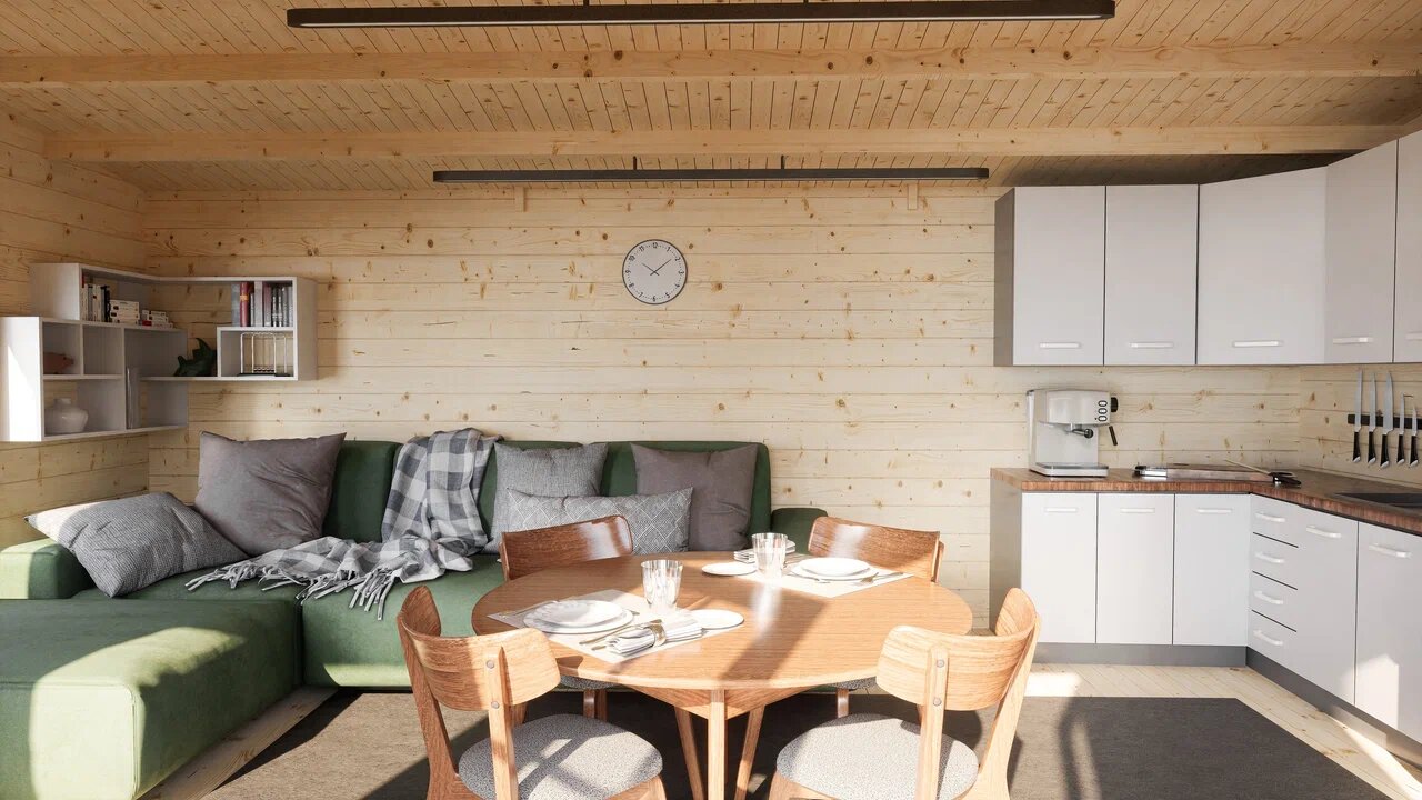 Дом садовый 21 Соло Комфорт (брус 44мм) ТН купить в Санкт-Петербурге