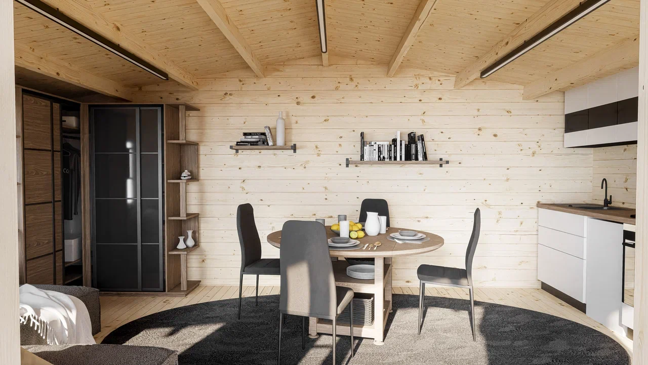 Дом садовый 21 Стандарт (брус 44мм) ТН купить в Санкт-Петербурге