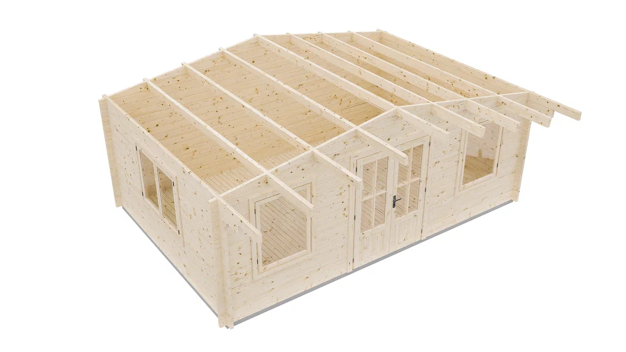 Дом садовый 21 Стандарт (брус 44мм) ТН купить в Санкт-Петербурге