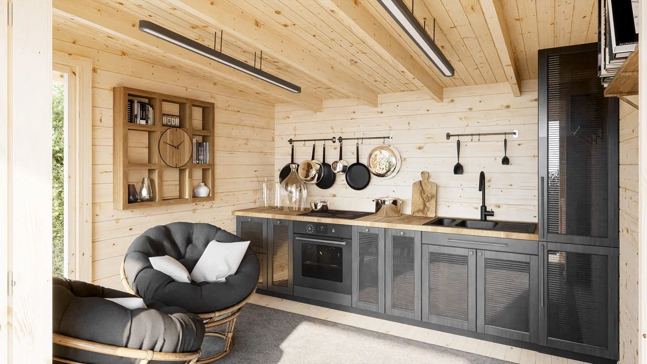 Дом садовый 10 куб Стандарт (брус 44мм) ТН купить в Санкт-Петербурге