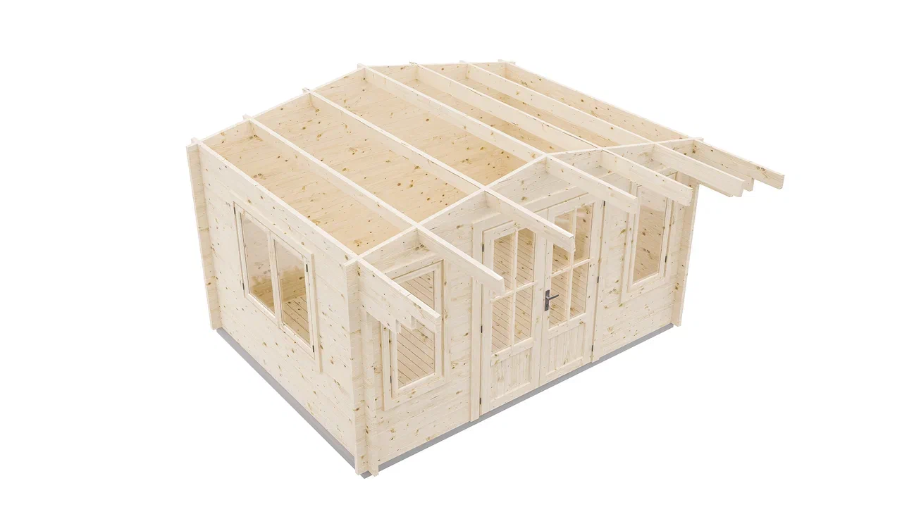 Дом садовый 10 Комфорт (брус 44мм) ТН купить в Санкт-Петербурге