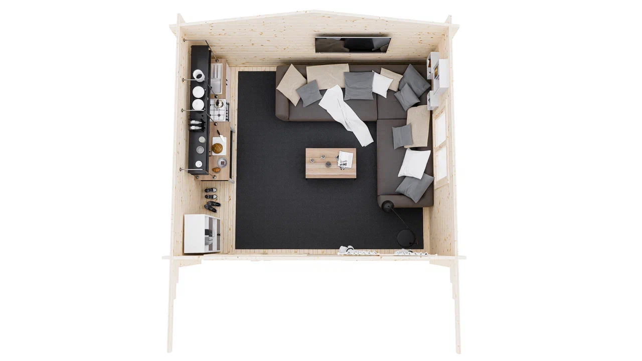 Дом садовый 17 Стандарт (брус 44мм) ТН купить в Санкт-Петербурге