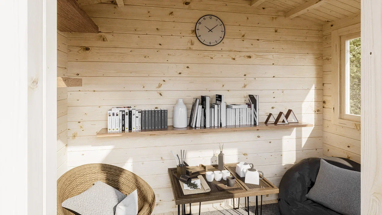 Дом садовый 4 Стандарт (брус 44мм) ТН купить в Санкт-Петербурге