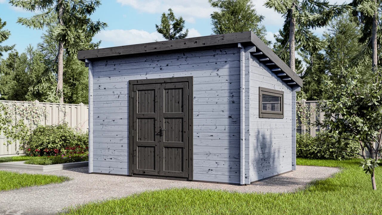 Хозблок 10 односкатный Стандарт (брус 44 мм) ТН купить в Санкт-Петербурге