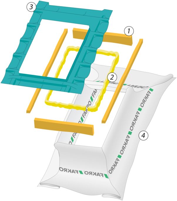 Гидро-пароизоляция с холлофайбером XDK-RU 78х98см Fakro купить в Санкт-Петербурге