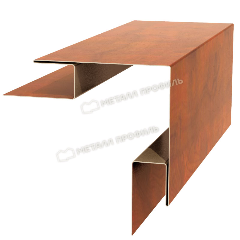 Планка угла наружного сложного Woodstock 75x75x3000мм Ecosteel, Ecosteel Matt, Ecosteel Textur купить в Санкт-Петербурге