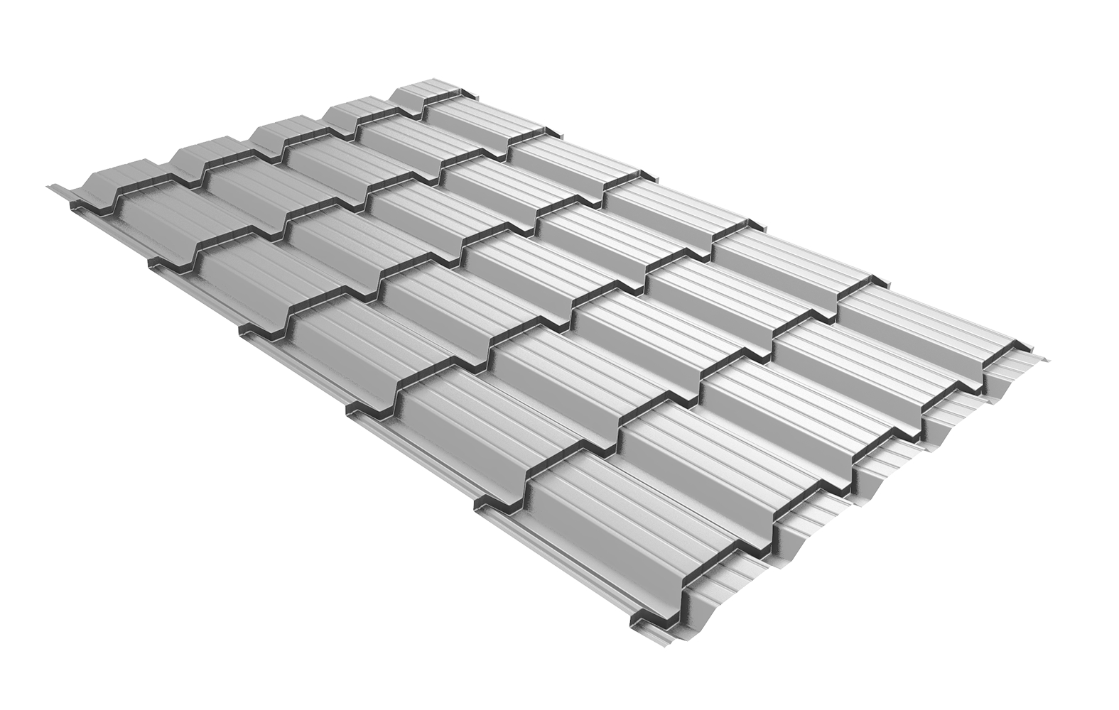 Металлочерепица GL Quadro Profi 0.50мм Satin купить в Санкт-Петербурге