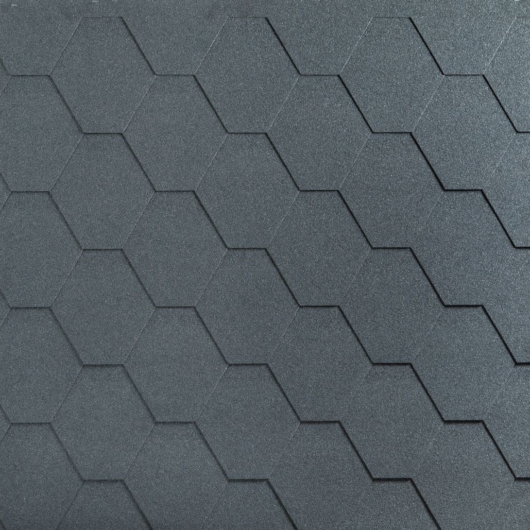 Гибкая черепица Катепал KL, серая купить в Санкт-Петербурге