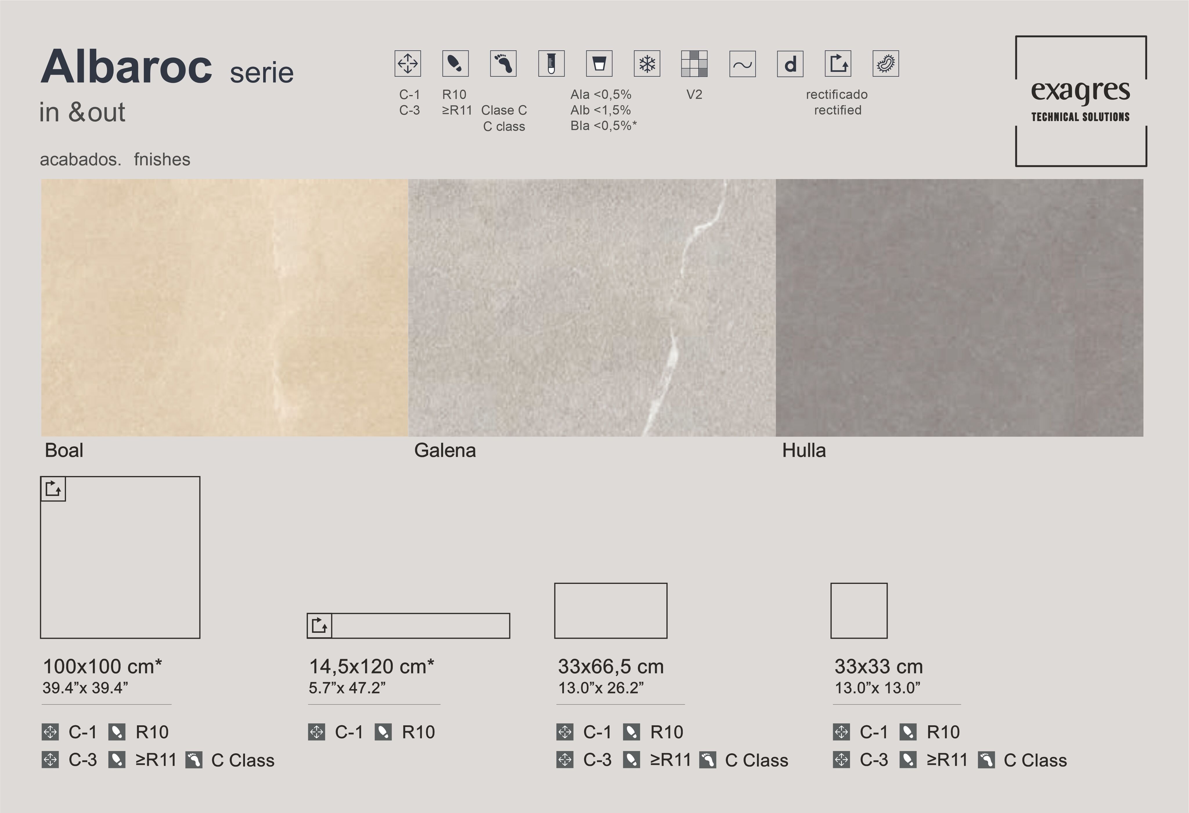 Плитка напольная Albaroc Hulla 33х33х1 матовая Exagres купить в Санкт-Петербурге