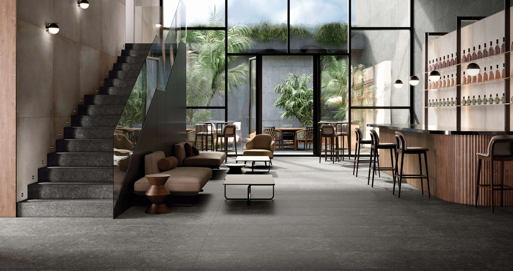 Плитка напольная Ardenas Antracita 33х33х1 антислип 9шт/упак Exagres купить в Санкт-Петербурге