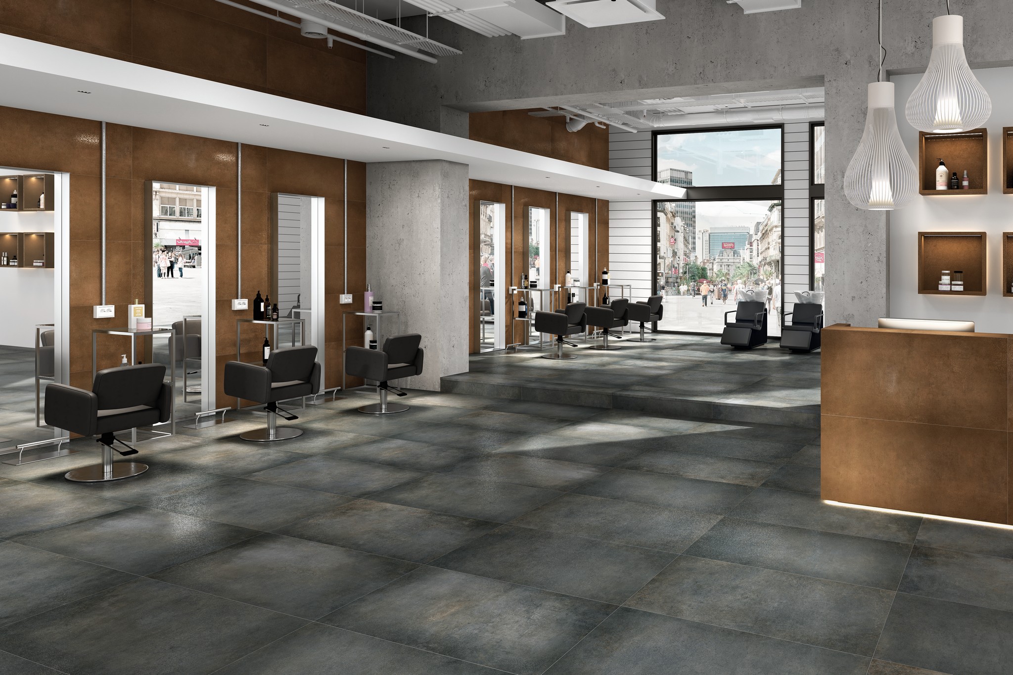 Ступень фронтальная Peldano Recto Cosmos Steel С1 33х120х1.2см матовая 2шт/уп Exagres купить в Санкт-Петербурге