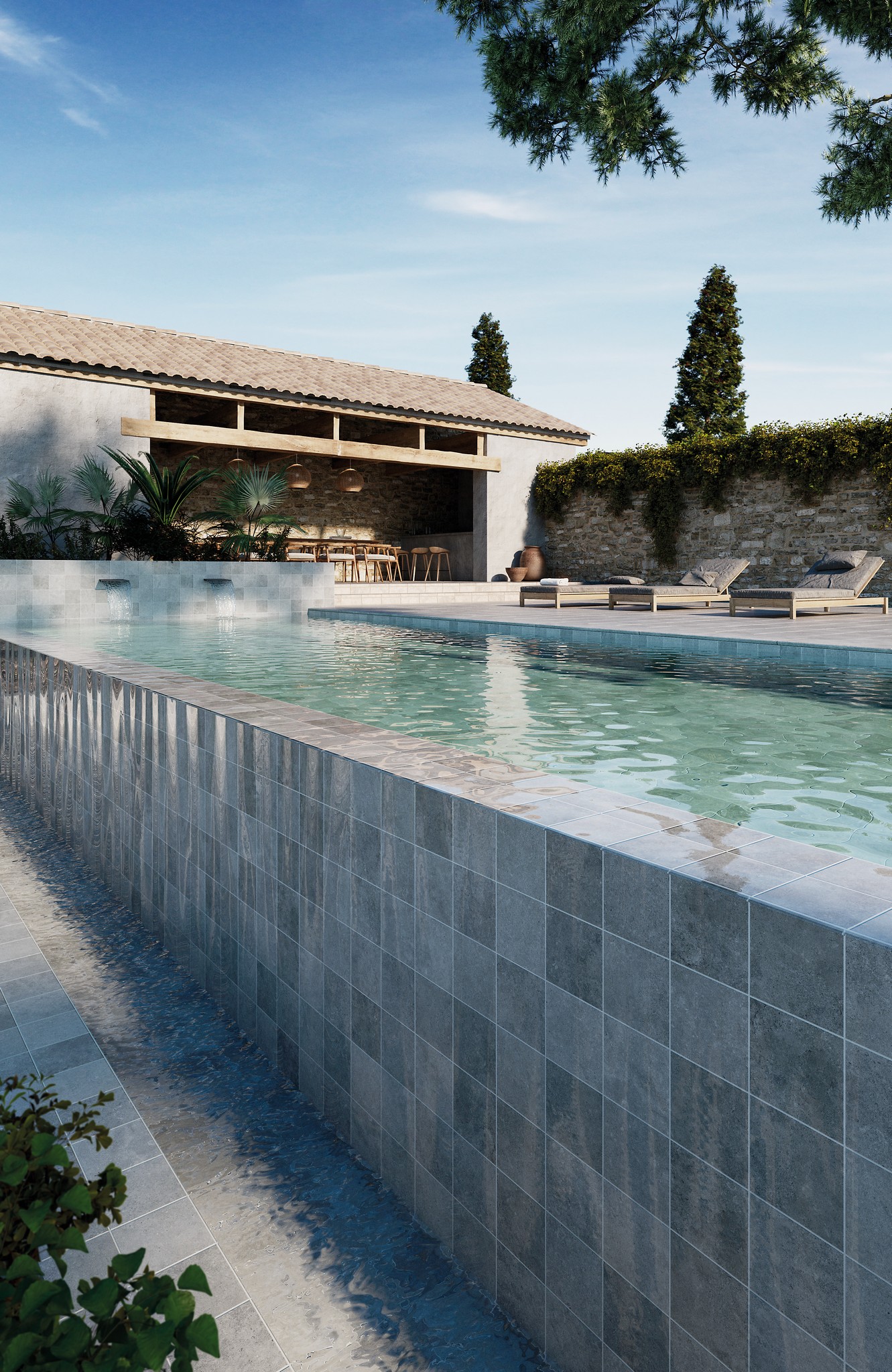 Ступень фронтальная Peldano Recto Provenza Grigio R12 33х120х1.2 антислип 2шт/упак Exagres купить в Санкт-Петербурге