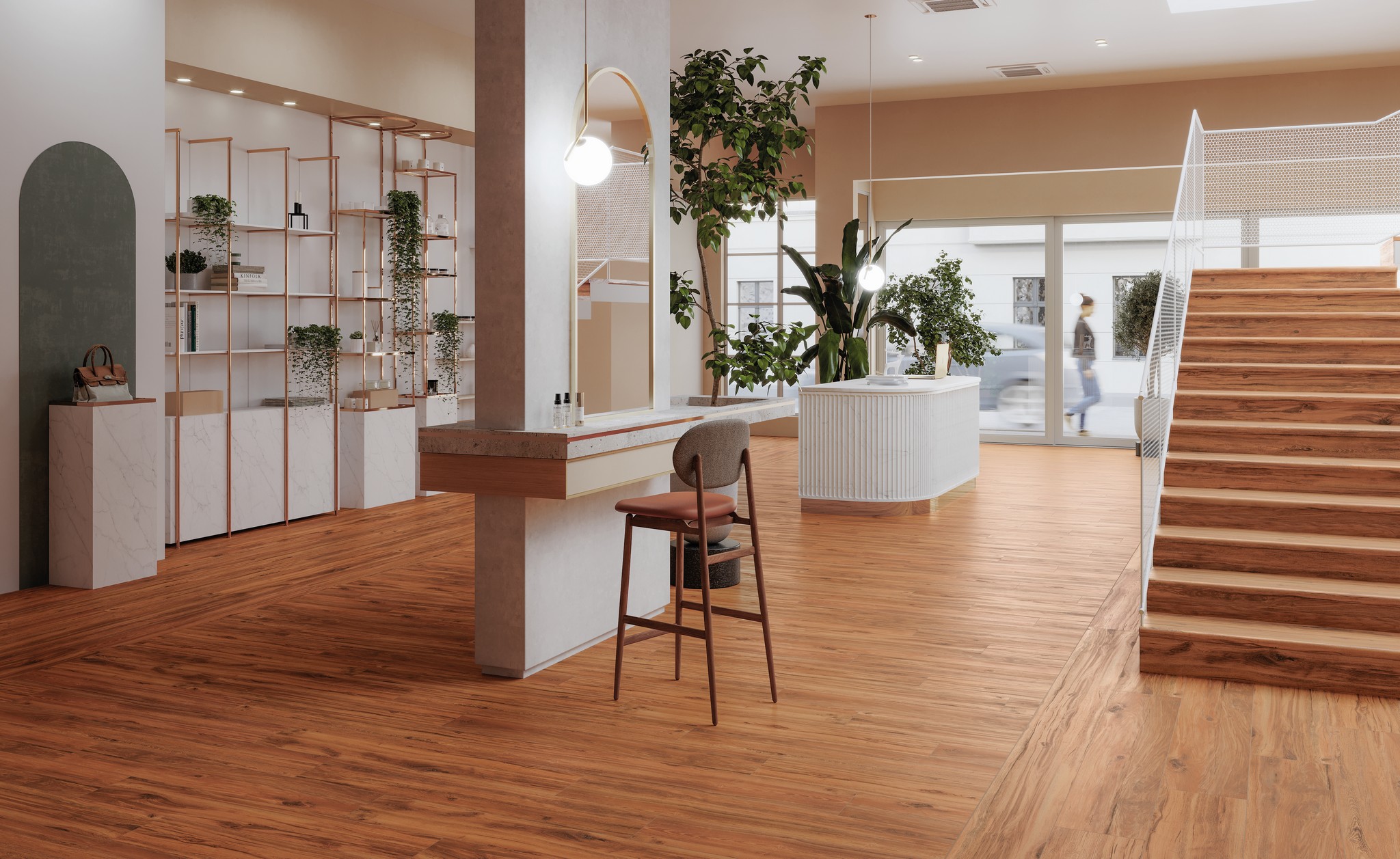 Ступень фронтальная Peldano Recto Lizana Cerezo 33х120х1.2см матовая 2шт/уп Exagres купить в Санкт-Петербурге