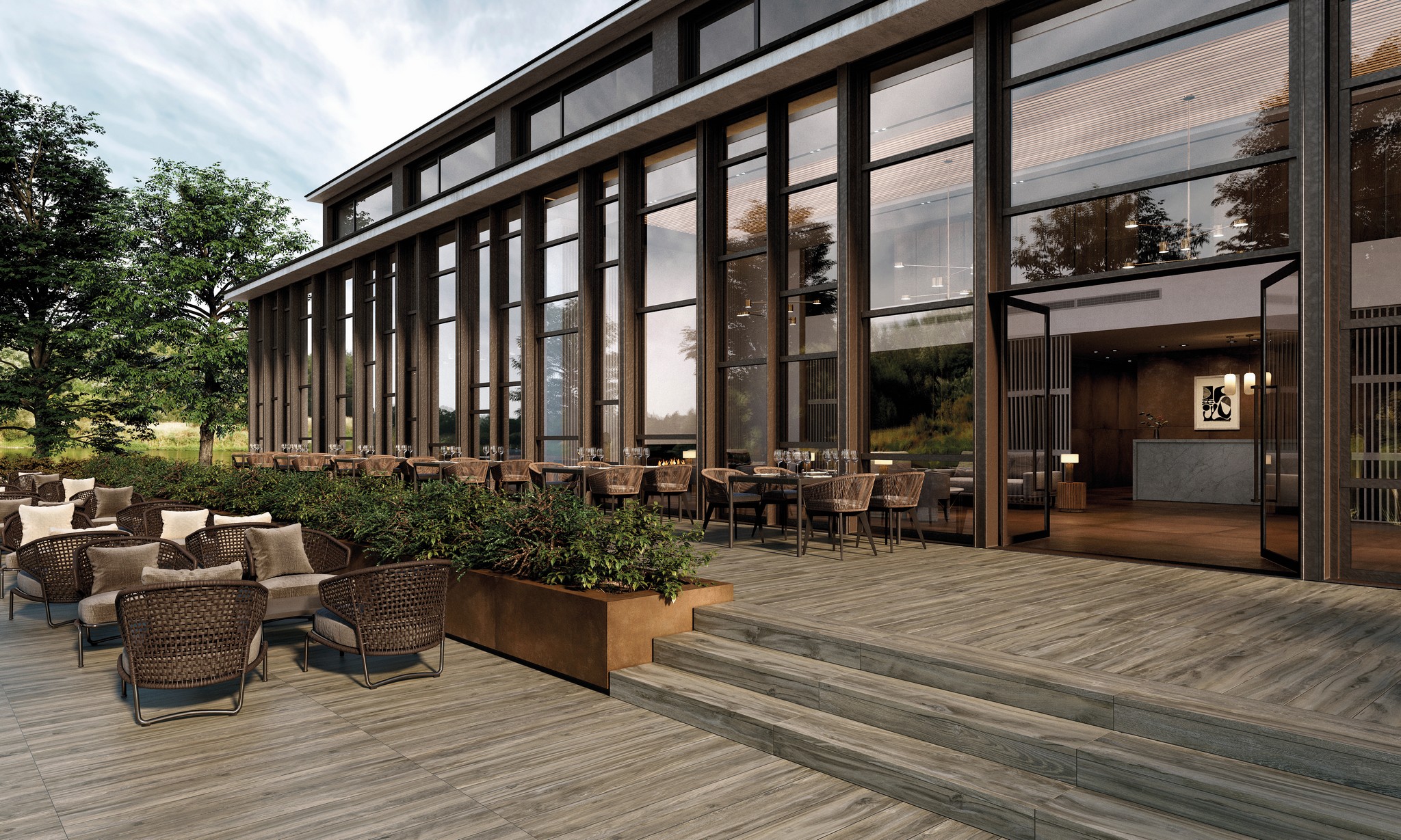 Плитка напольная клинкерная Lizana Olivo 25х150х0.9см матовая 3шт/1.12м2/уп Exagres купить в Санкт-Петербурге