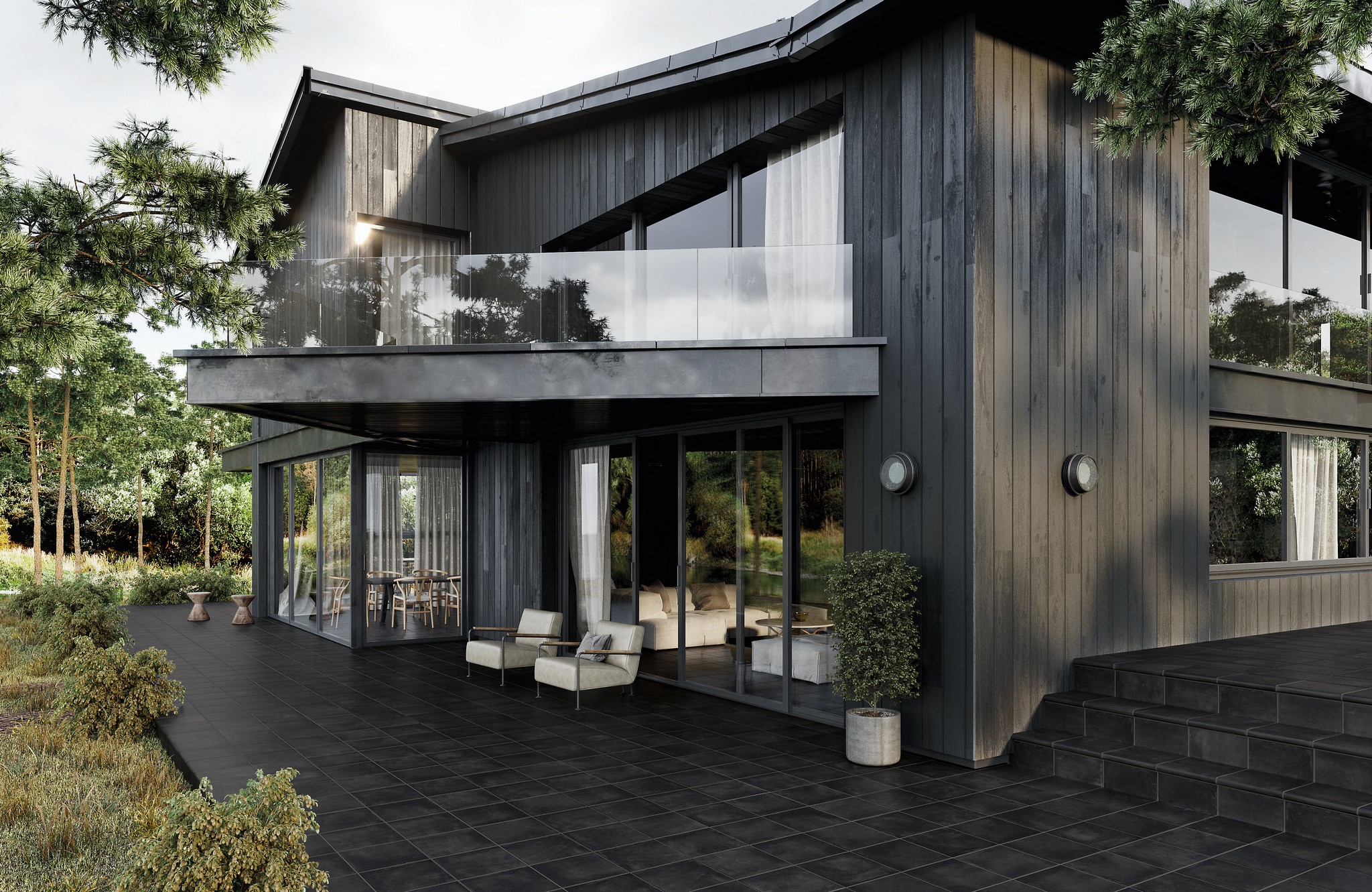 Ступень фронтальная Peldano Florentino Portland Black 33х33х1.3 антислип 4шт/упак Exagres купить в Санкт-Петербурге