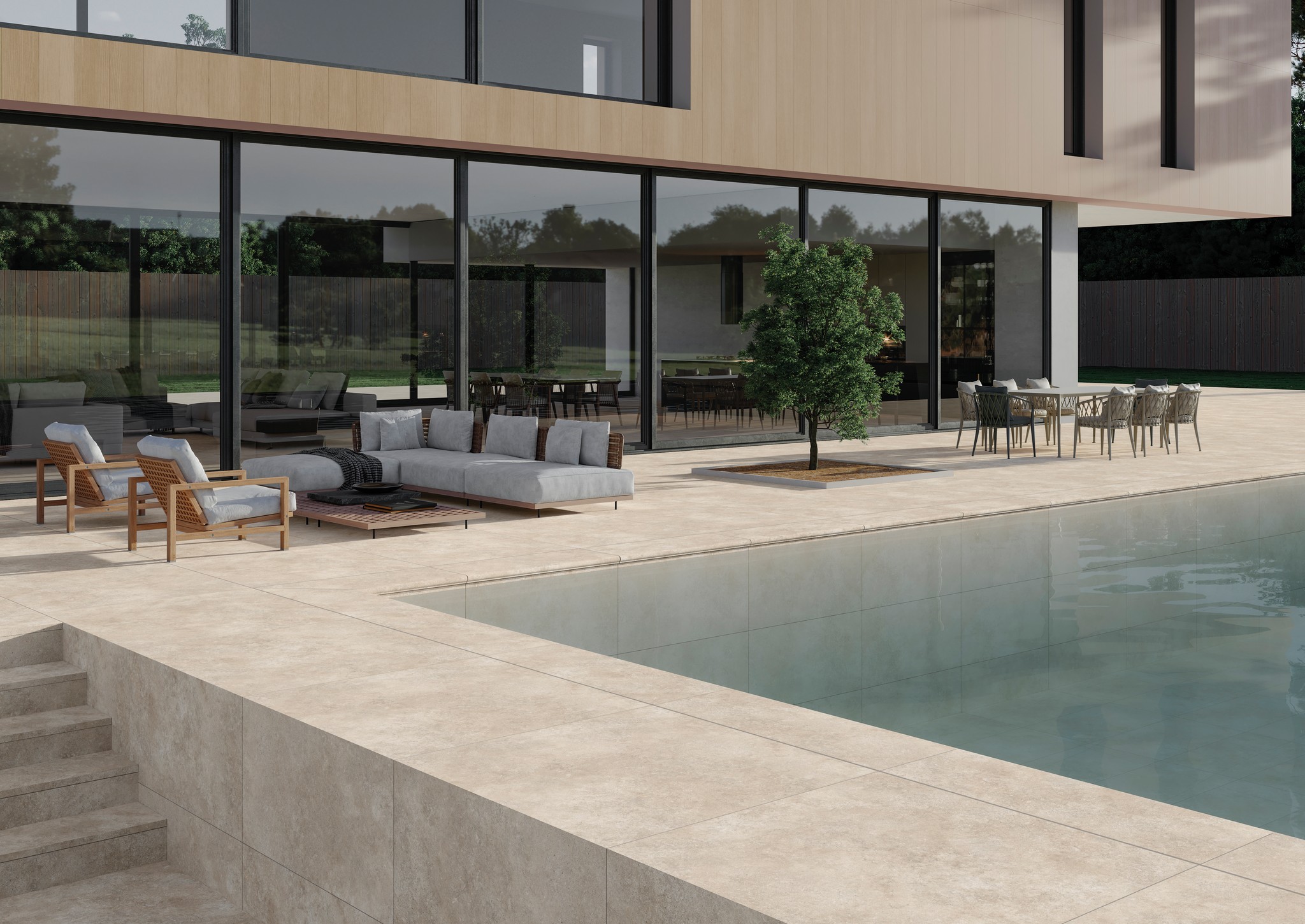 Ступень угловая Cartabon Florentino Provenza Navona 33х33х1.4 антислип 1шт/упак Exagres купить в Санкт-Петербурге