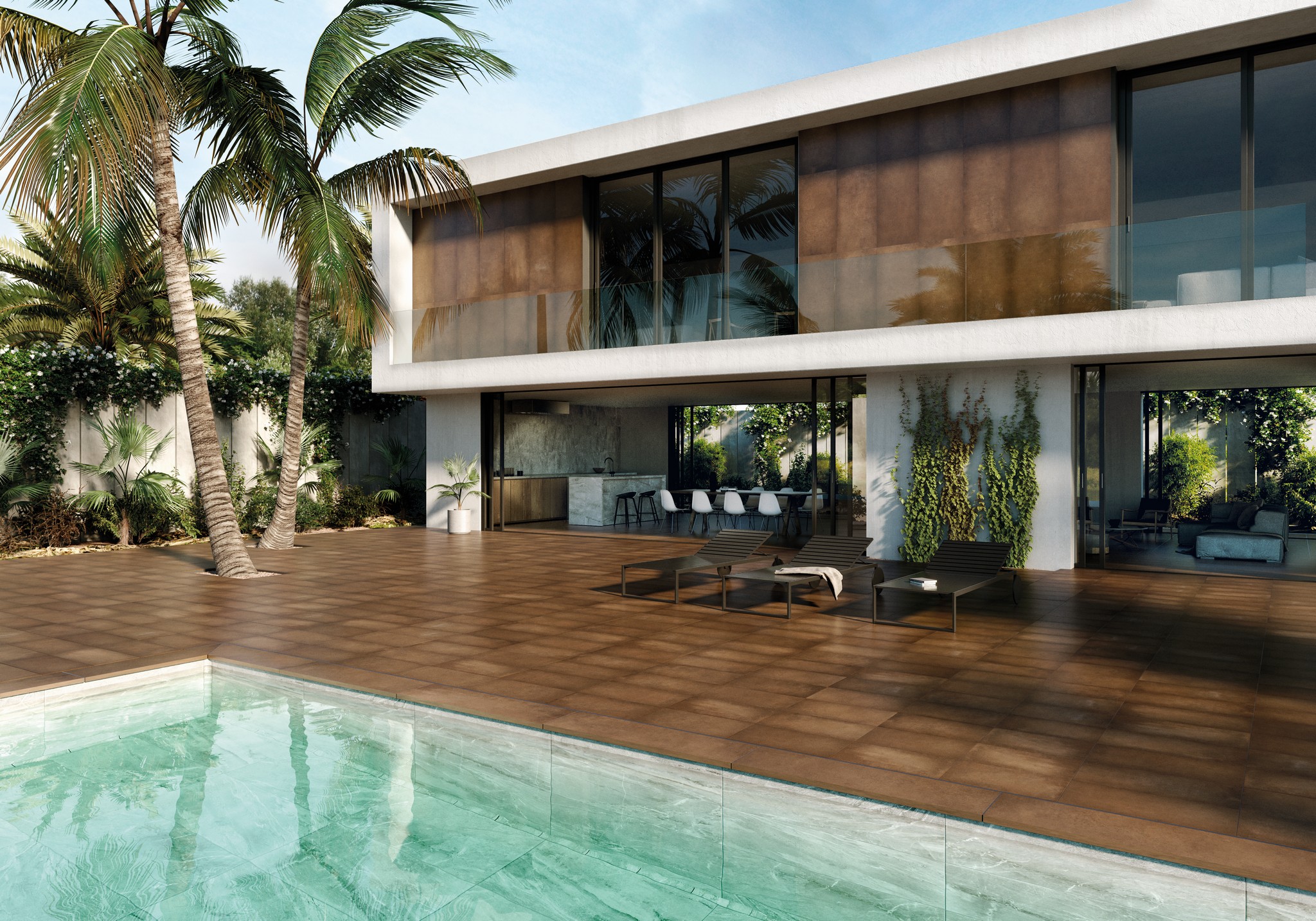 Ступень фронтальная Peldano Recto Cosmos Corten С1 33х120х1.2см матовая 2шт/уп Exagres купить в Санкт-Петербурге