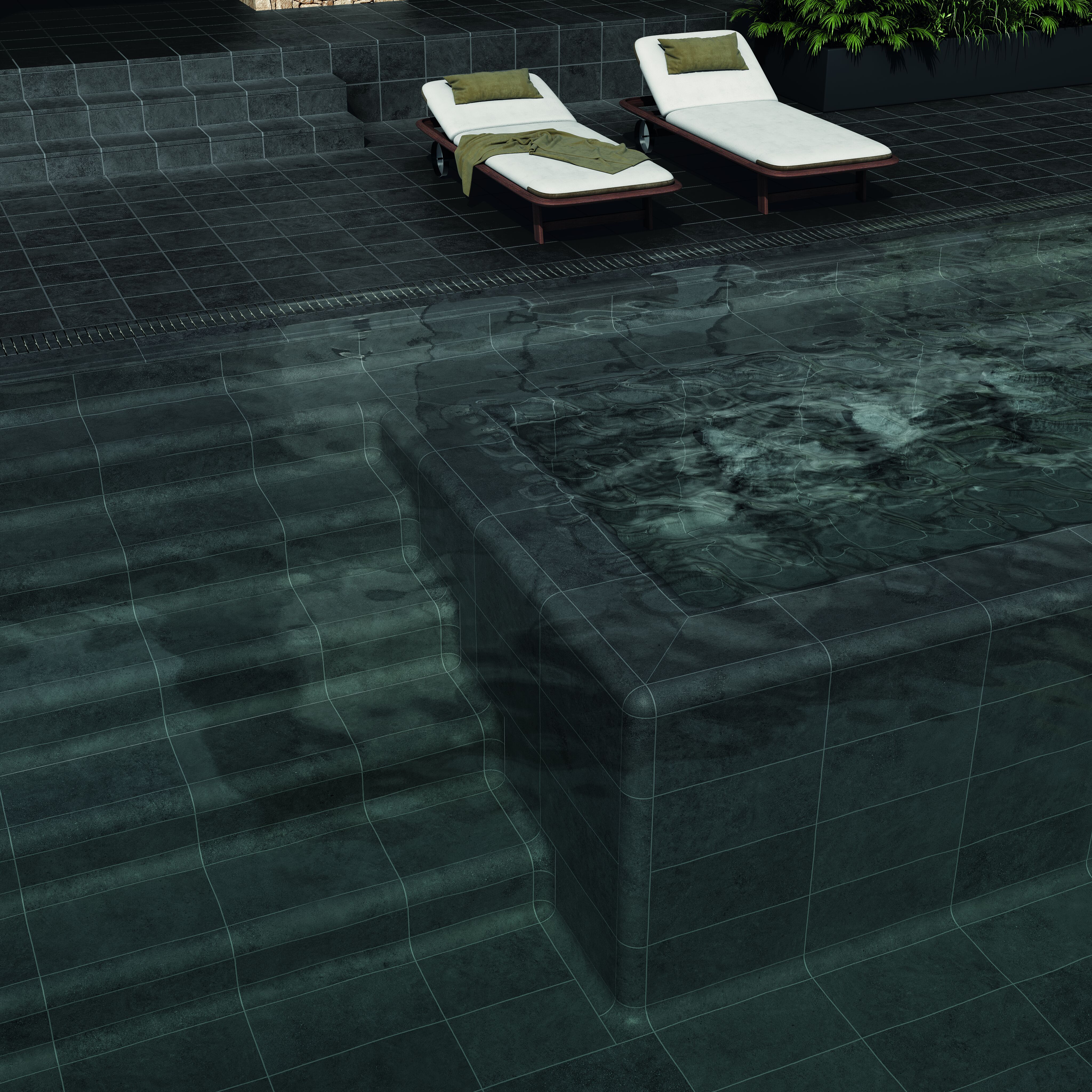 Плитка напольная клинкерная Essenza Grafite 60х120х0.92см антислип 2шт/1.44м2/уп Exagres купить в Санкт-Петербурге