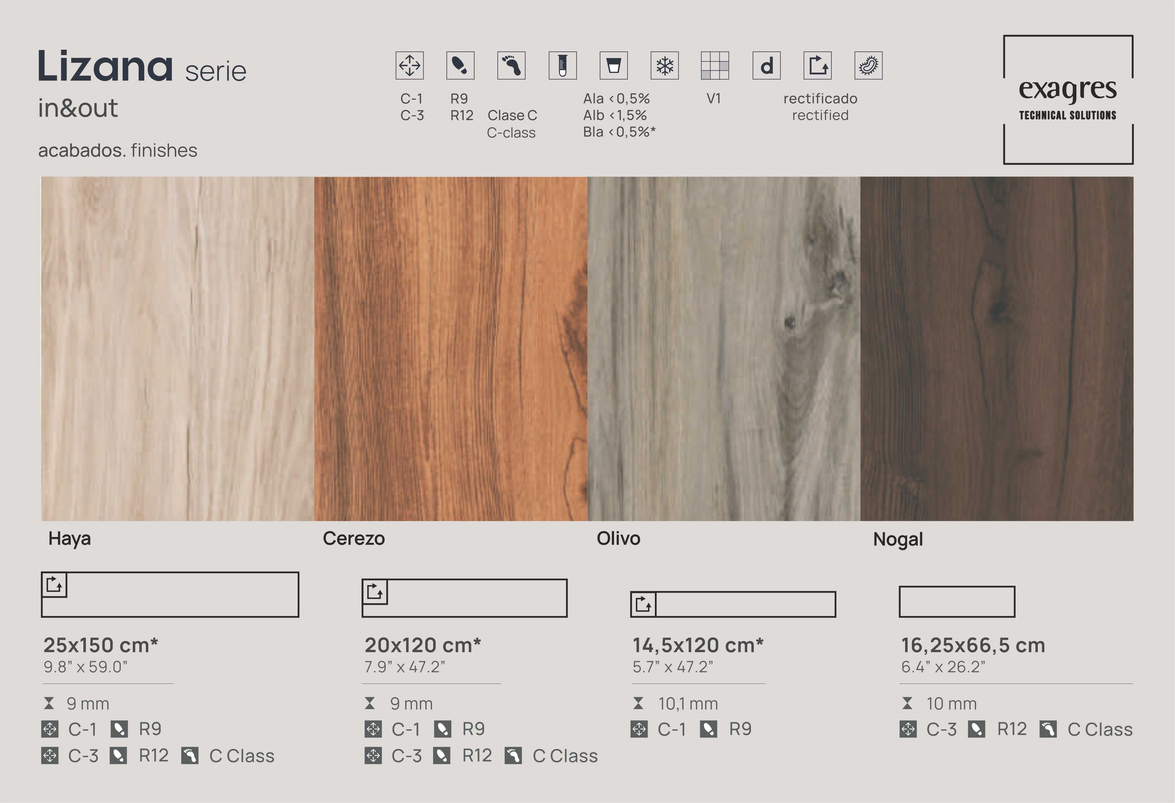 Плитка напольная клинкерная Lizana Cerezo 14.5х120х0.9см матовая 4шт/0.695м2/уп Exagres купить в Санкт-Петербурге
