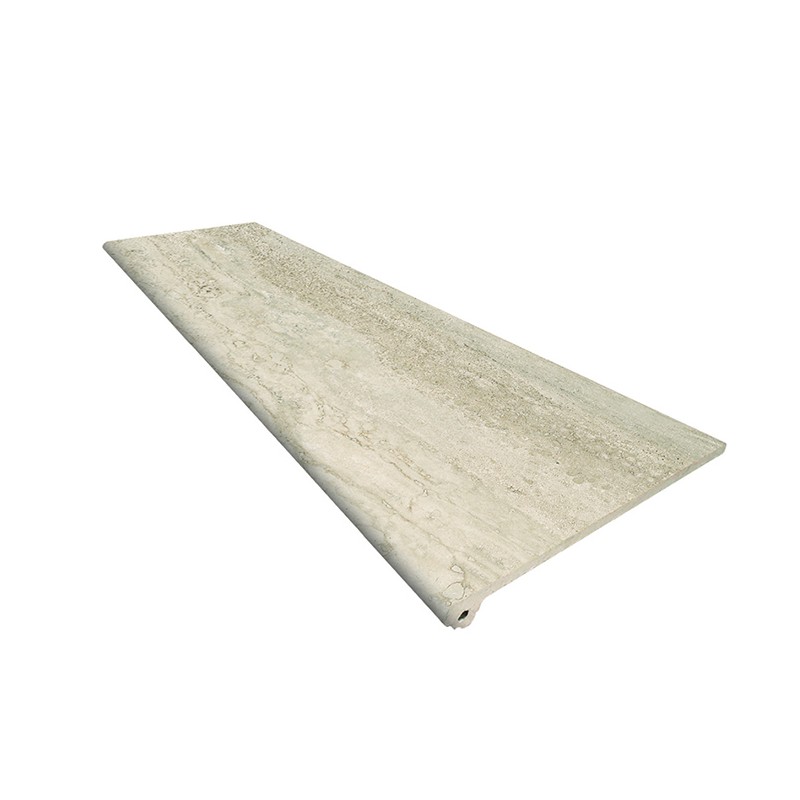 Ступень фронтальная Peldano Marble Travertino Beige 33х120х1.4 матовая Gres de Aragon купить в Санкт-Петербурге