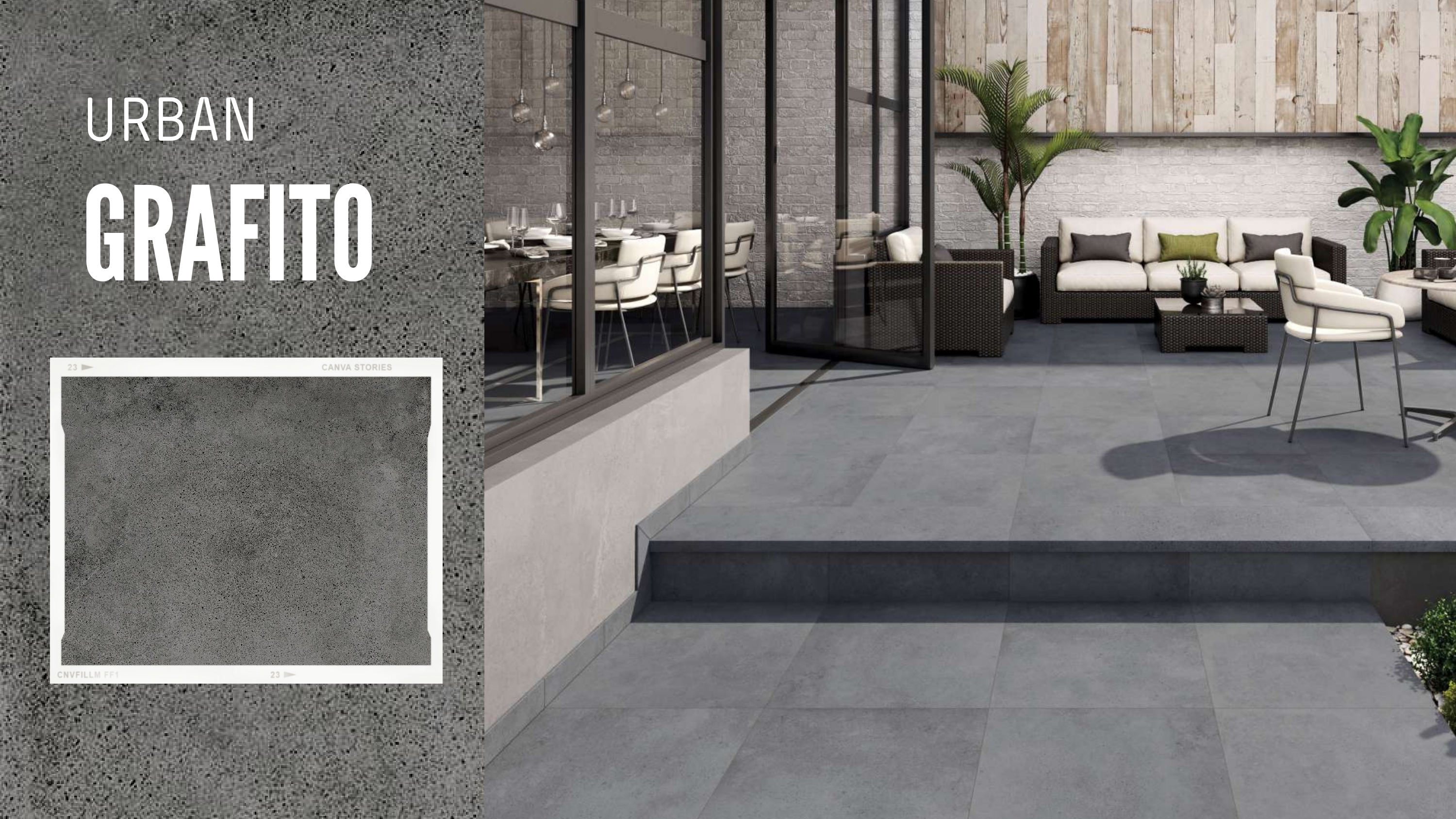 Ступень фронтальная Peldano Urban Grafito 120х31.5х1.4 антислип Gres de Aragon купить в Санкт-Петербурге