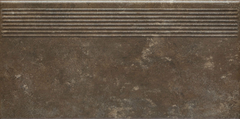 Ступень без капиноса с насечками Ilario brown структурная 300х600х8.5мм Paradyz 8шт/уп купить в Санкт-Петербурге