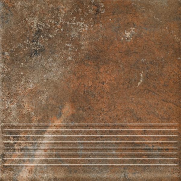 Ступень простая с насечками ARTEON цвета ROSSO, OCHRA, TAUPE, BROWN, GRYS купить в Санкт-Петербурге