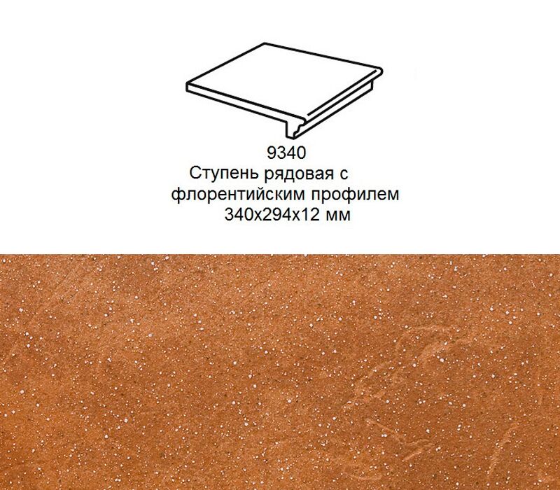 Ступень рядовая Stroher 9340 Keraplatte Roccia флорентинер 839 ferro 340x294x12мм 4шт/уп купить в Санкт-Петербурге