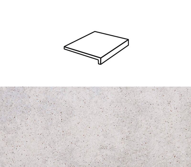 Ступень рядовая Stroher 4815 Keraplatte Roccia прямой угол 837 marmos 294x175x52x10мм 6шт/уп купить в Санкт-Петербурге