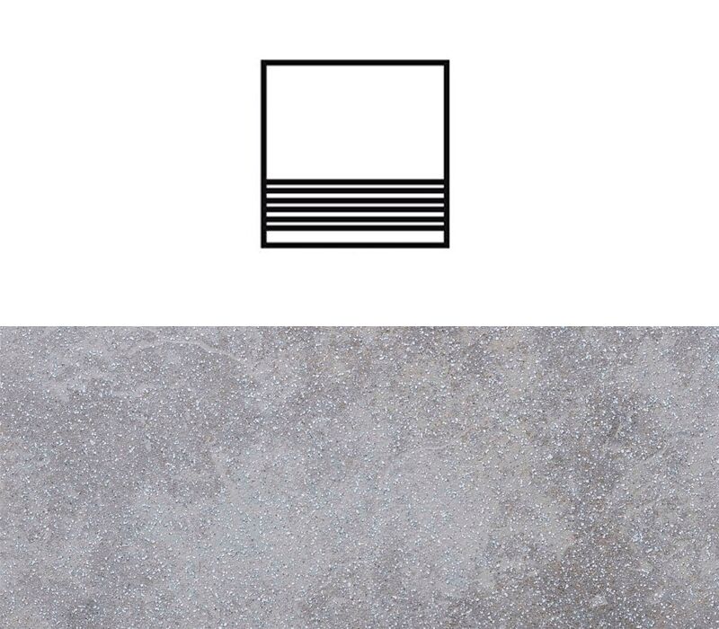 Ступень Stroher 8181 Keraplatte Roccia без угла с насечками 840 grigio 300x240x10мм 10шт/уп купить в Санкт-Петербурге